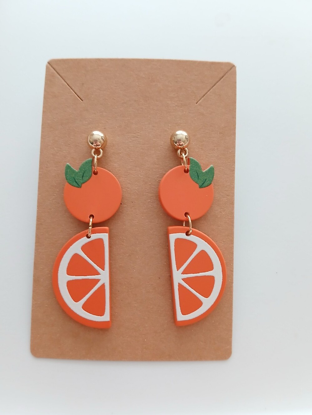 Fashion Jewelry Orange Fruit Dangle Earrings